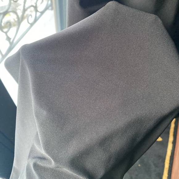 BEBE criss cross front halter black jumpsuit - Picture 2 of 5